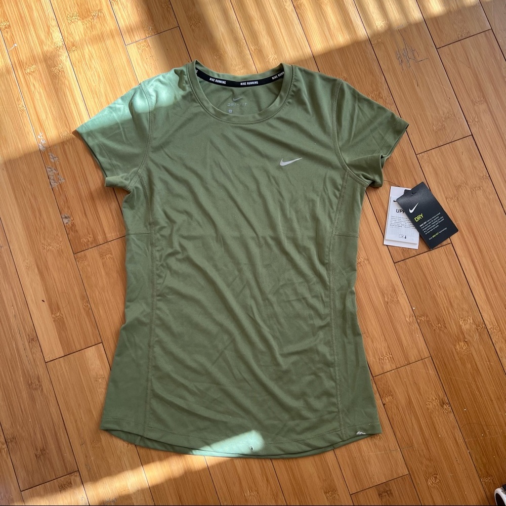 NWT Nike Running Green Shirt
